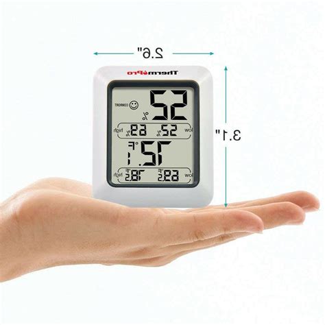 Thermopro Tp50 Digital Hygrometer Indoor Thermometer Humidity Monitor