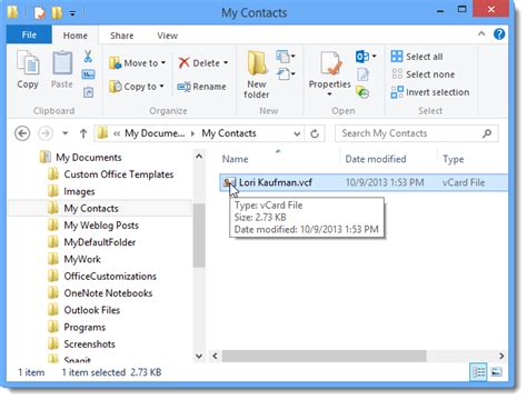 How To Export A Contact To And Import A Contact From A Vcard Vcf File In Outlook