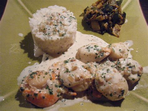 Noix de Saint - Jacques flambées au whisky