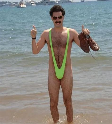 New Arrival Borat Style Mankini Lime Green G Strings Thongs Swimsuit Fancy Dress Costume Best