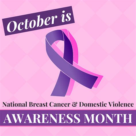 October Is Breast Cancer Awareness And Domestic Violence Awareness Month