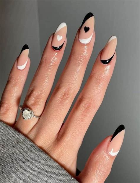 69 Black And White Nails For A Trendy Mani