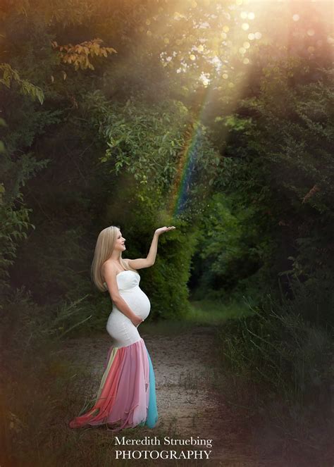 Best baby doll baby shower dress : Jeri Rainbow Mermaid Maternity Gown - Miss Madison Couture | Gowns for Bridal and Photography