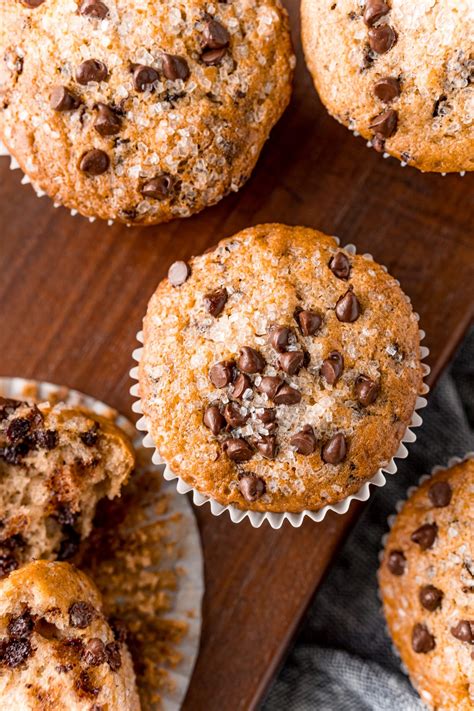 Easy Chocolate Chip Muffins Recipe Sweet Cs Designs
