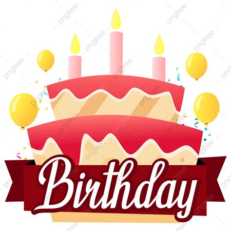 Birthday Cake Candle Vector Art Png Happy Birthday Design With Cake