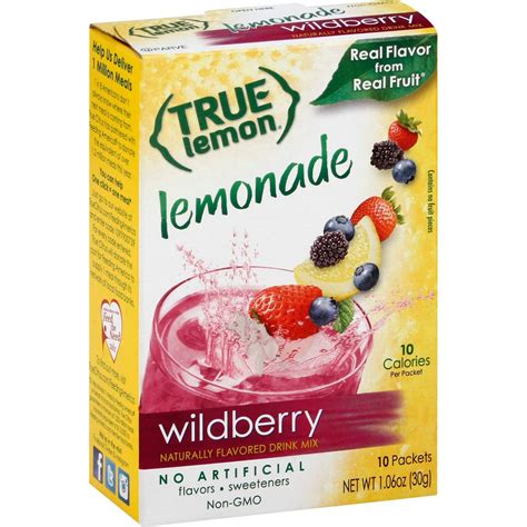 True Lemon Wildberry Lemonade Drink Mix Shop Mixes And Flavor Enhancers