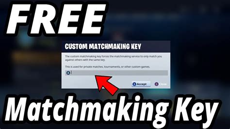 How To Get Free Matchmaking Key Easycustom Game Fortnite Youtube