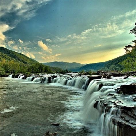 Things to do near new river gorge. Sandstone Falls on the New River. New River Gorge, West ...