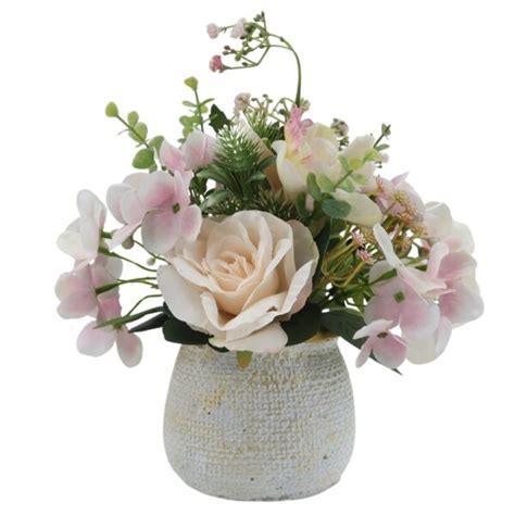 Potted Assorted Flower Artificial Arrangements Sinofloral