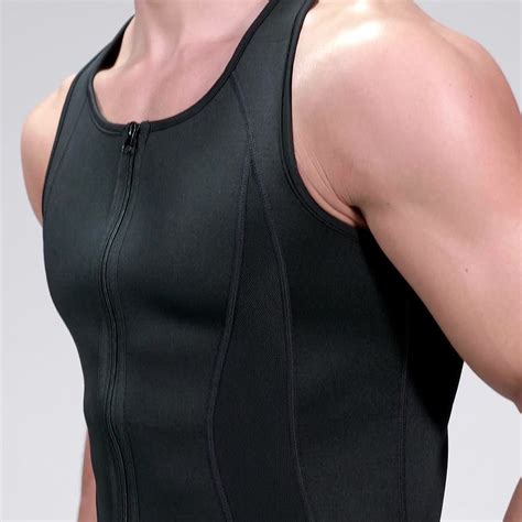Sachimart Men Neoprene Sweat Vest Body Slimming Shaper Sauna Suit With