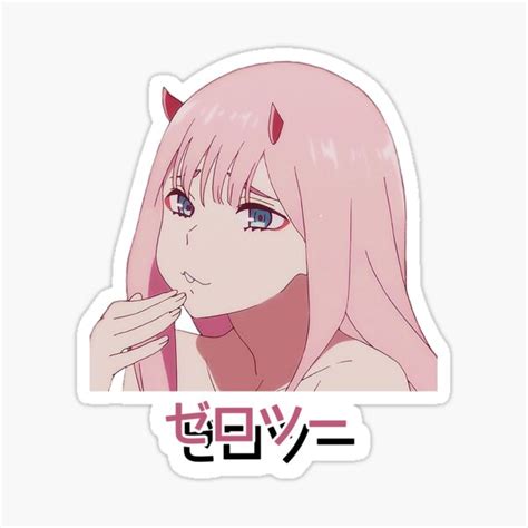 Zero Two Stickers And Magnets ゼロツー Sticker For Sale By