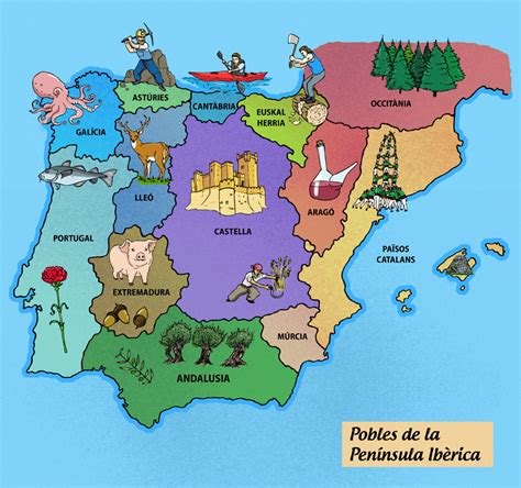 Peoples Of The Iberian Peninsula Map On Behance