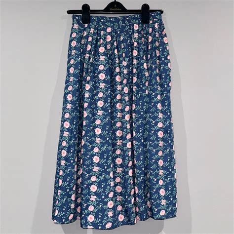 Vintage Susan Bristol Floral Pleated Skirt Size 8 Gem