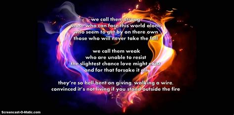 standing outside the fire lyrics - Google Search | Fire lyrics, Take