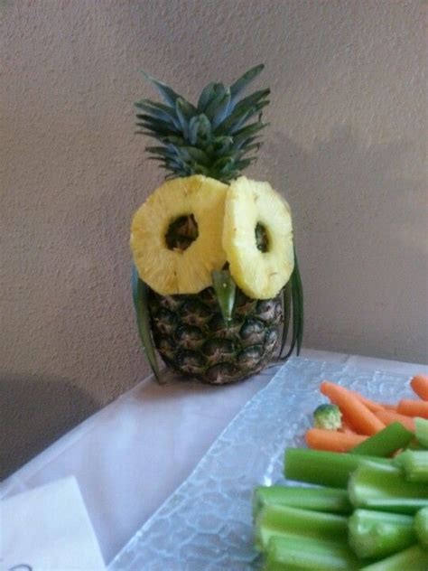 Owl Pineapple Center Pieces Pineapple Projects To Try Owl Baby