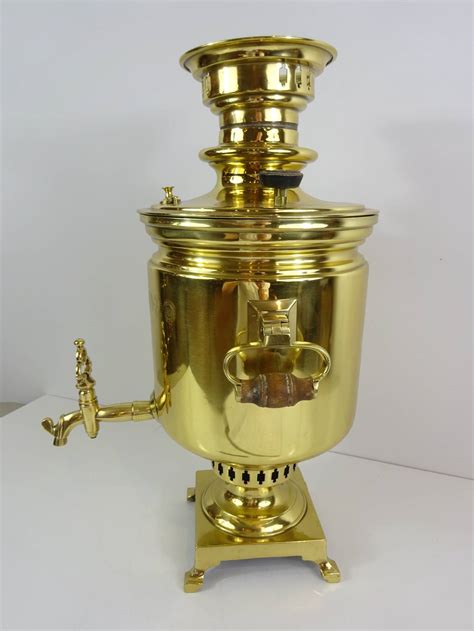 Antique Russian Brass Samovar At 1stdibs Antique Russian Brass