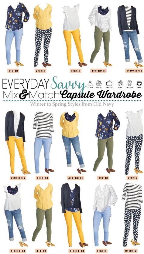 Old Navy Winter To Spring Outfits Capsule Wardrobe Casual Outfits For
