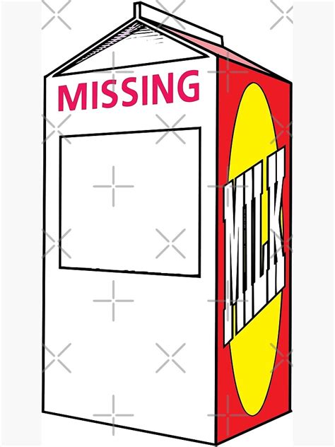 Missing Person Template Milk Carton