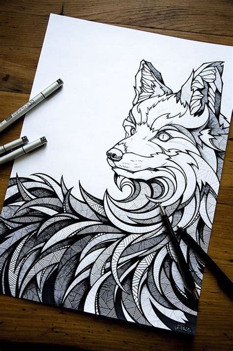 Amazing Drawings Cool Drawings Animal Drawings Amazing Art Hipster