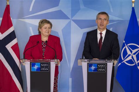 NATO - Photo gallery: The Prime Minister of Norway visits NATO, 21-Jan
