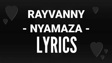 Rayvanny Nyamaza Lyrics 720p Youtube
