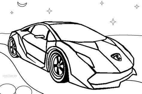 Lamborghini Kleurplaten Gratis Printen Voor Kinderen
