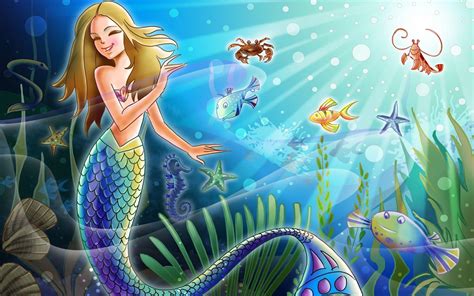 3d Mermaid Wallpapers Wallpaper Cave