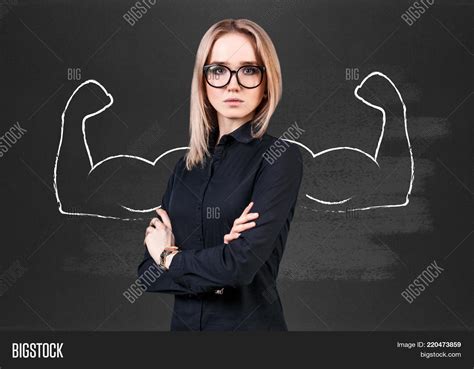 Business Woman Stands Image And Photo Free Trial Bigstock