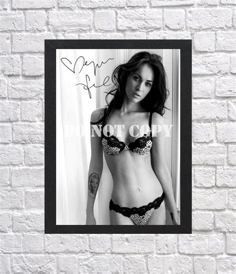 Megan Fox Signed Autographed Photo Poster Mo1621 A3 117x165