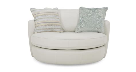 Ethan allen has a variety of stylish leather options for your next chair. Sophia Leather Cuddler Swivel Chair | DFS