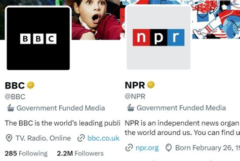 Twitter Labels Bbc Npr As Government Funded Media