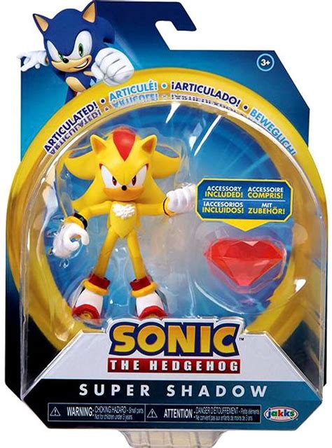 Sonic The Hedgehog Basic Wave 4 Super Shadow 4 Action Figure Modern