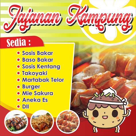 CETAK SPANDUK WARUNG JAJANAN BISA REQUEST CUSTOME DAN TULISAN CETAK