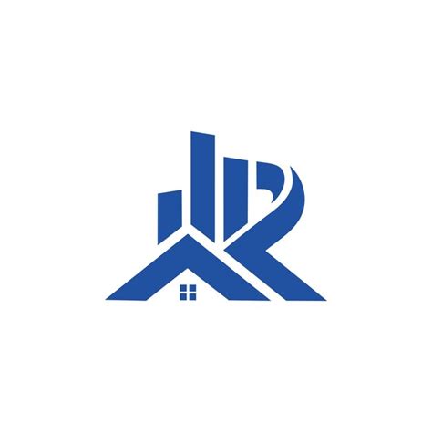 Logo Immobilier R Vecteur Premium