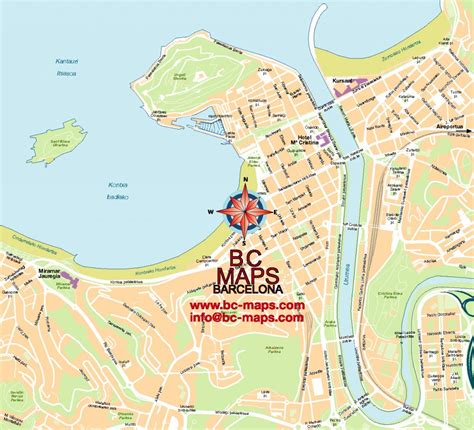 Donostia Mapa Plano Vectorial Illustrator Eps Editable Bc Maps Mapa Vectorial Eps