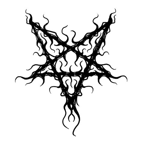 Black Metal Pentagrams Vector Pentagram Black L Star Png And Vector