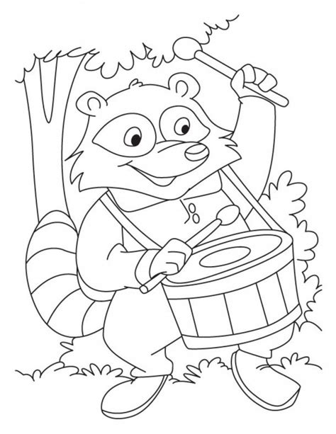 Commonwealth games coloring pages & posters. Raccoon Coloring Pages to download and print for free