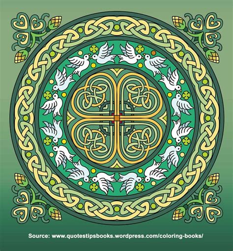 In fact you will have to be very careful and meticulous to color them without exceeding the proposed areas, and if you haven't colored a mandala before it's better that you first choose the rather simple models, with large. CELTIC MANDALAS FOR COLORING | Celtic coloring book ...