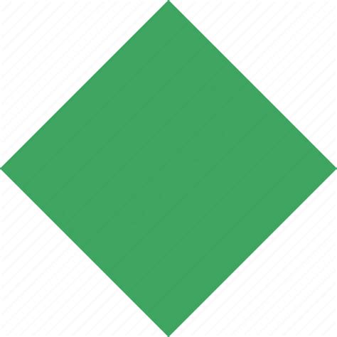 Diamond Green Marker Object Pin Rhombus Shape Icon Download On