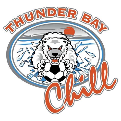 thunder bay chill thunder bay soccer logo football logo
