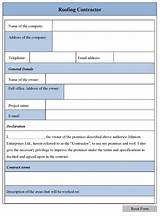 Roofing Estimate Template Form Pictures