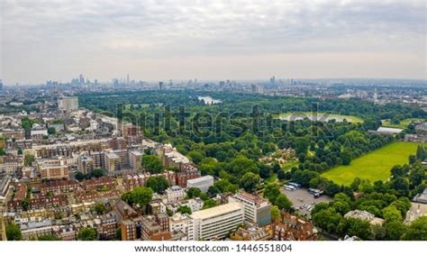 Beautiful Aerial Panoramic View Hyde Park Stock Photo 1446551804