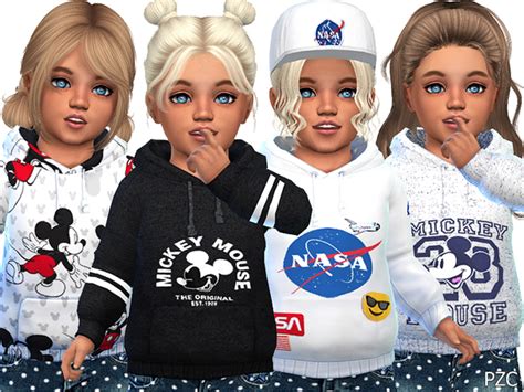 Mickey Hoodies For Toddler By Pinkzombiecupcakes At Tsr Sims 4 Updates