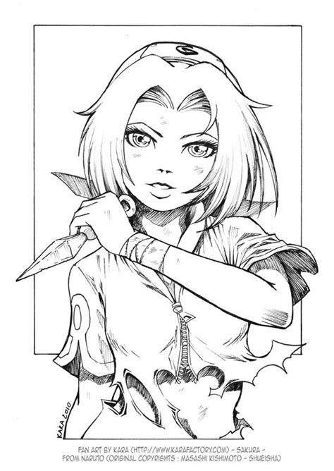 Sakura_by_Karafactory | Sakura, Cute pictures, Coloring books