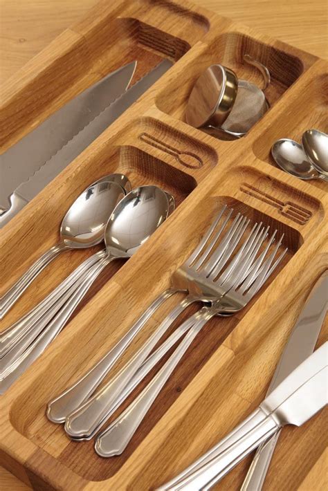 Check spelling or type a new query. Solid Oak Cutlery Drawer Insert - W710mm X 420mm X 40mm ...