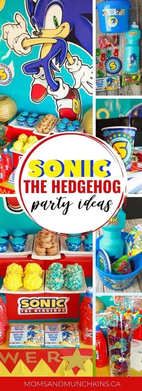 Sonic The Hedgehog Party Ideas Moms And Munchkins Sonic Birthday