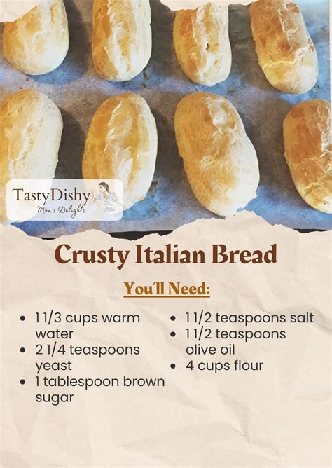Crusty Italian Bread Ingredients Moms Flavorful Bites