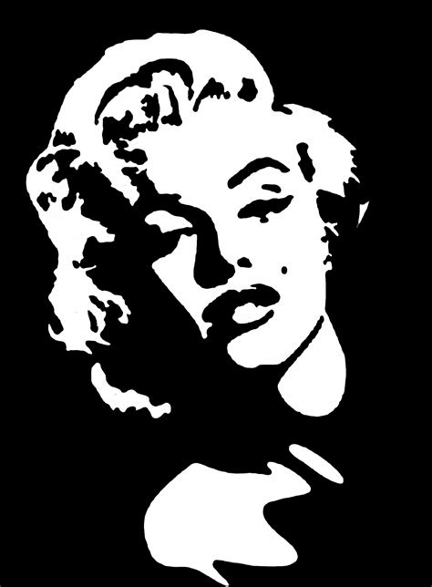 8 Inspiration Marilyn Monroe Stencil Art Mate Template Design