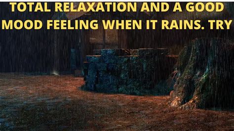 Total Relaxation And A Good Mood Feeling When It Rainstry Youtube