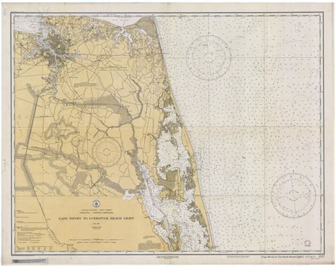 Cape Henry To Currituck Beach Map 1934 Hullspeed Designs
